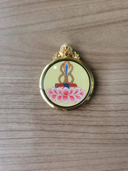 Manjushri Six-Armed Thangka Pendant