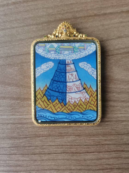 Shakyamuni Buddha | Double-Sided Thangka Pendant
