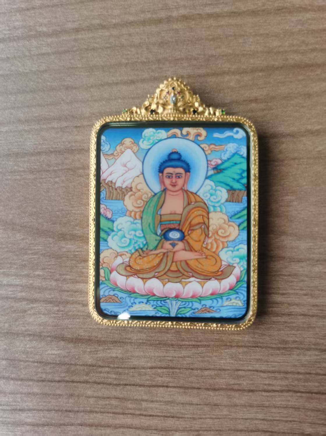 Shakyamuni Buddha | Double-Sided Thangka Pendant