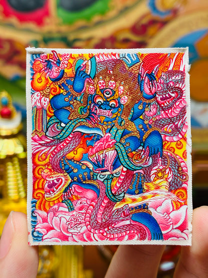 Multicolor Mahākāla Thangka