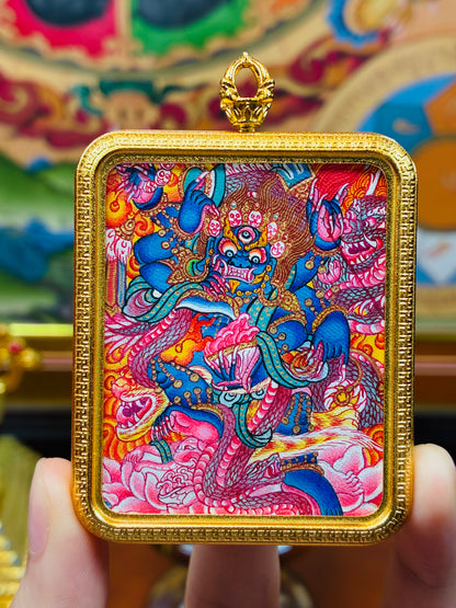 Multicolor Mahākāla Thangka