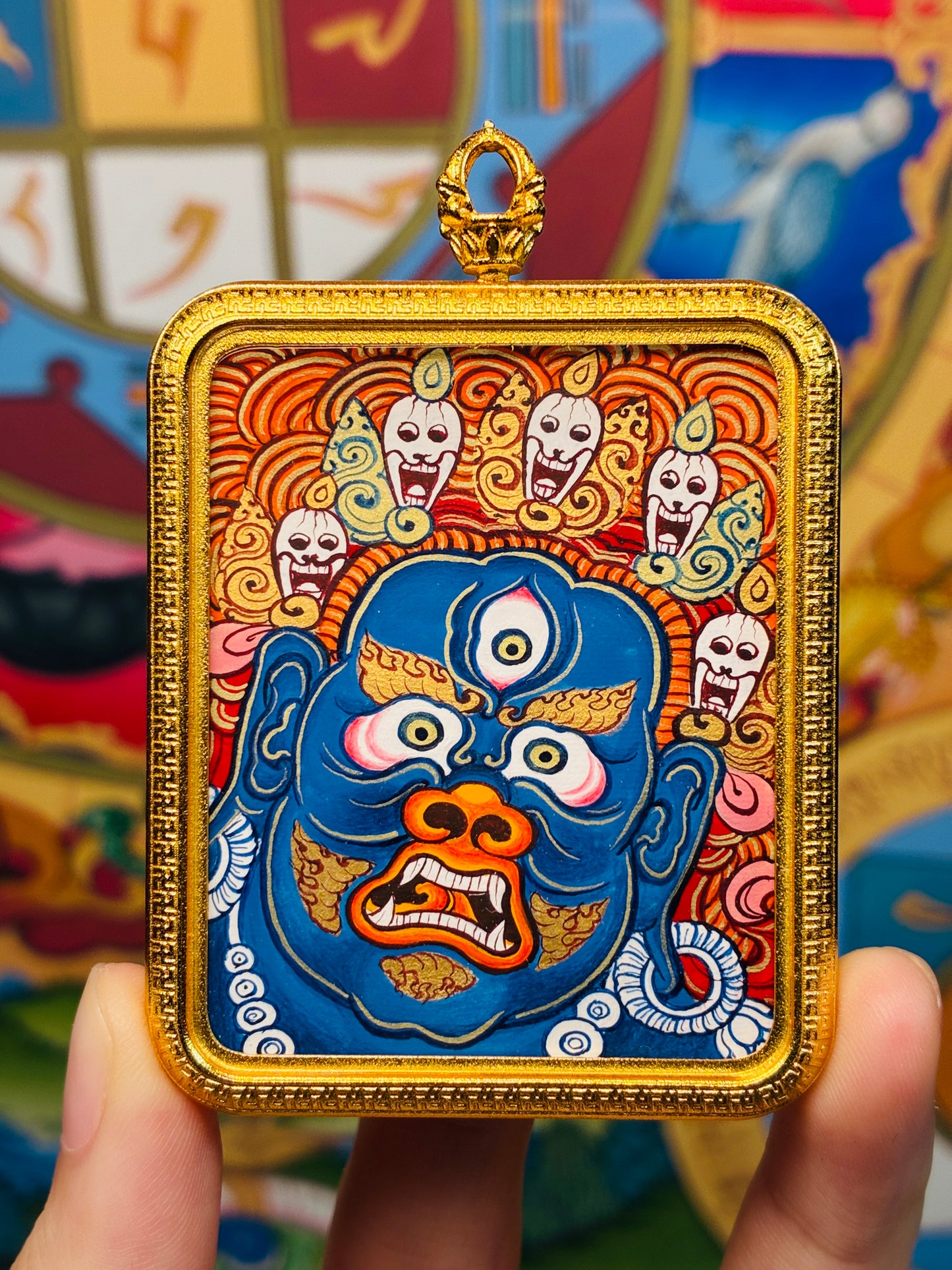 Palden Lhamo Wrathful Guardian Sacred Art Back Card