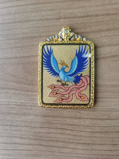 Shakyamuni Buddha & Garuda Double-Sided Gau Pendant